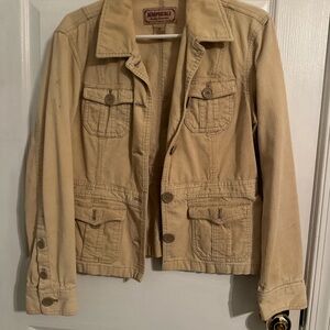 Aeropostale Women's Beige Utility Jacket